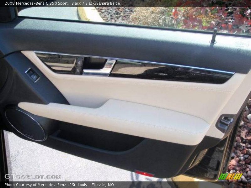 Black / Black/Sahara Beige 2008 Mercedes-Benz C 350 Sport