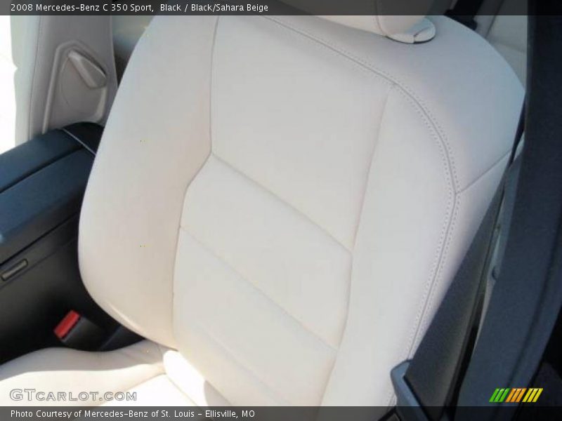 Black / Black/Sahara Beige 2008 Mercedes-Benz C 350 Sport
