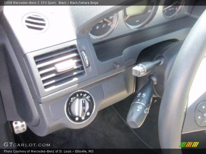 Black / Black/Sahara Beige 2008 Mercedes-Benz C 350 Sport
