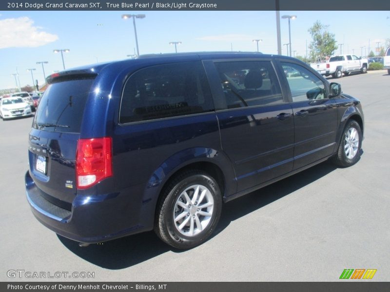 True Blue Pearl / Black/Light Graystone 2014 Dodge Grand Caravan SXT