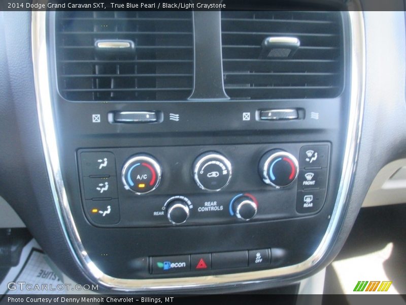 True Blue Pearl / Black/Light Graystone 2014 Dodge Grand Caravan SXT