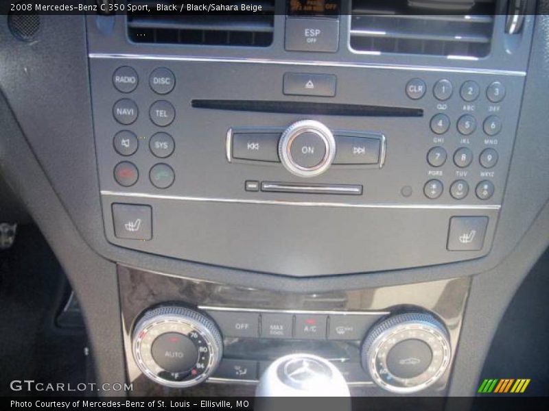 Black / Black/Sahara Beige 2008 Mercedes-Benz C 350 Sport