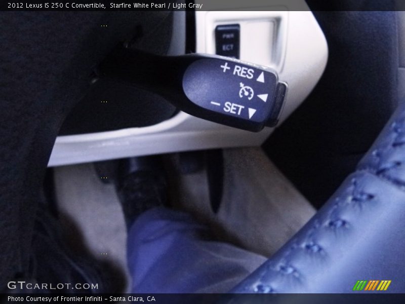 Starfire White Pearl / Light Gray 2012 Lexus IS 250 C Convertible