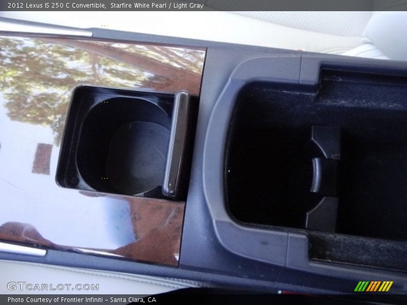 Starfire White Pearl / Light Gray 2012 Lexus IS 250 C Convertible