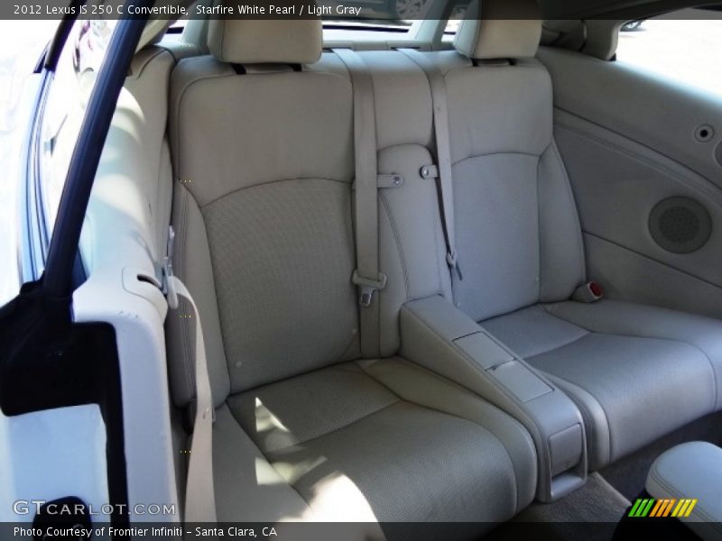 Starfire White Pearl / Light Gray 2012 Lexus IS 250 C Convertible