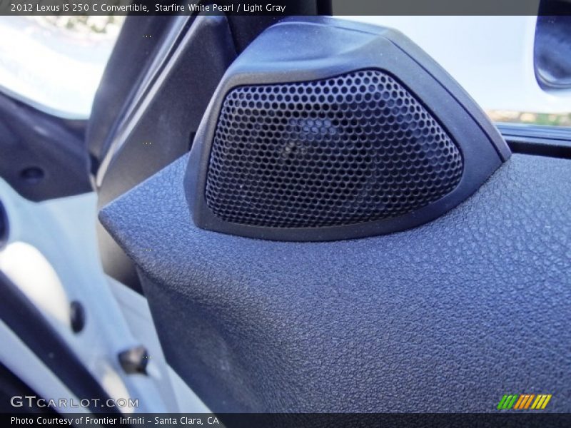 Starfire White Pearl / Light Gray 2012 Lexus IS 250 C Convertible