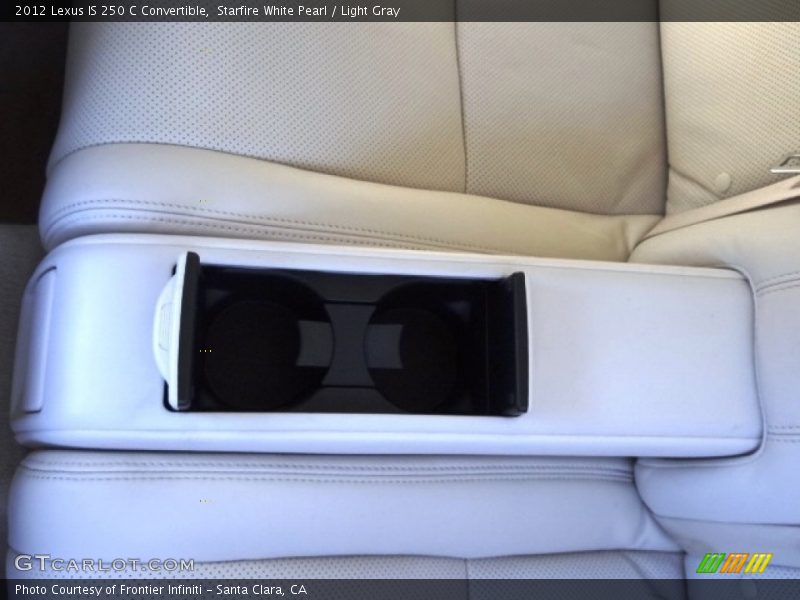 Starfire White Pearl / Light Gray 2012 Lexus IS 250 C Convertible