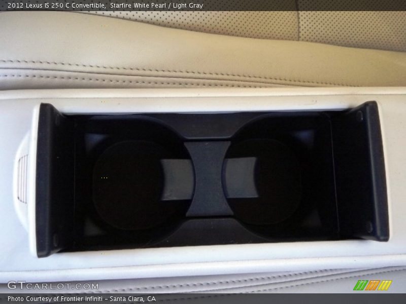 Starfire White Pearl / Light Gray 2012 Lexus IS 250 C Convertible