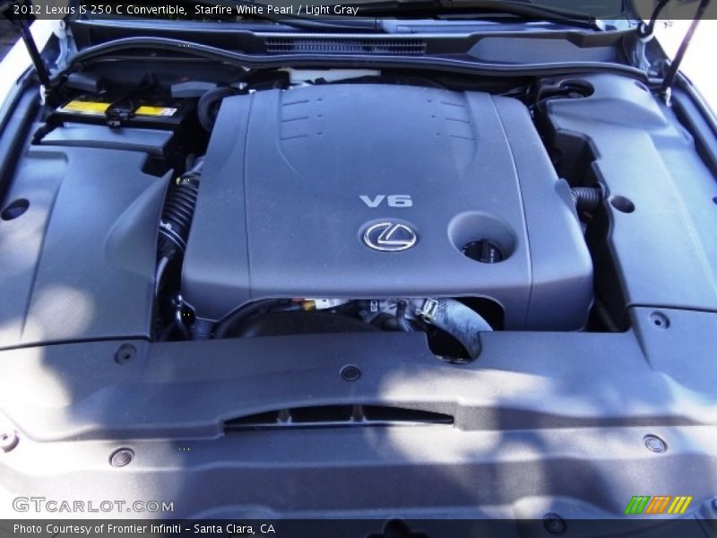 Starfire White Pearl / Light Gray 2012 Lexus IS 250 C Convertible
