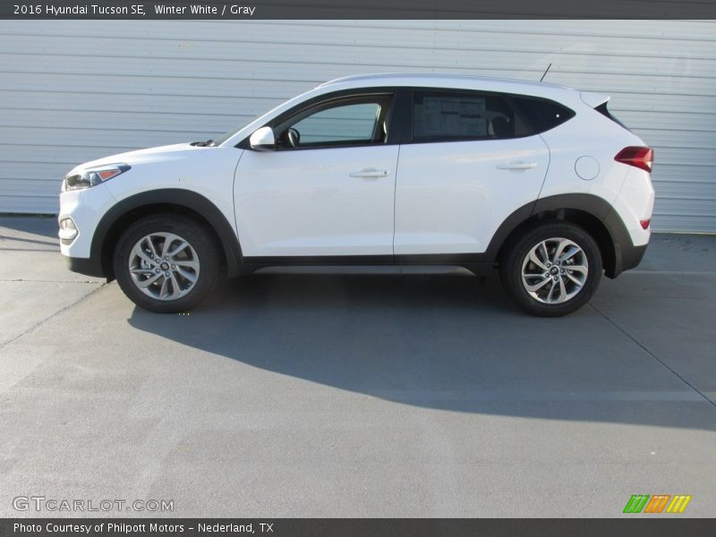 Winter White / Gray 2016 Hyundai Tucson SE