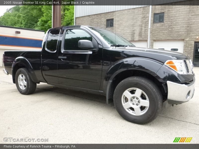Super Black / Graphite 2005 Nissan Frontier SE King Cab 4x4