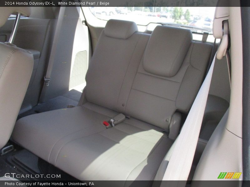 White Diamond Pearl / Beige 2014 Honda Odyssey EX-L