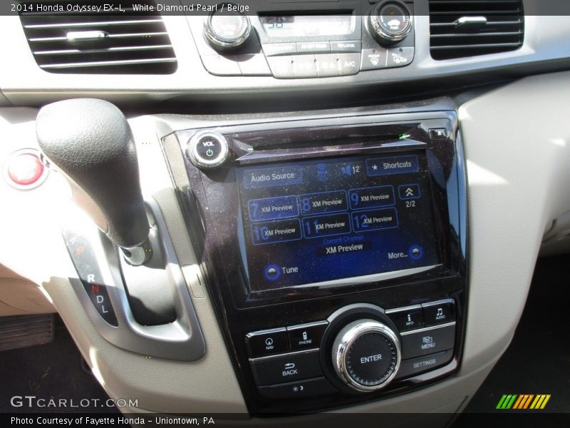 White Diamond Pearl / Beige 2014 Honda Odyssey EX-L