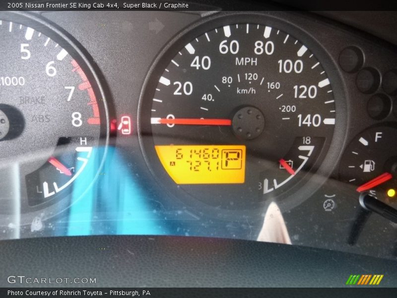 Super Black / Graphite 2005 Nissan Frontier SE King Cab 4x4