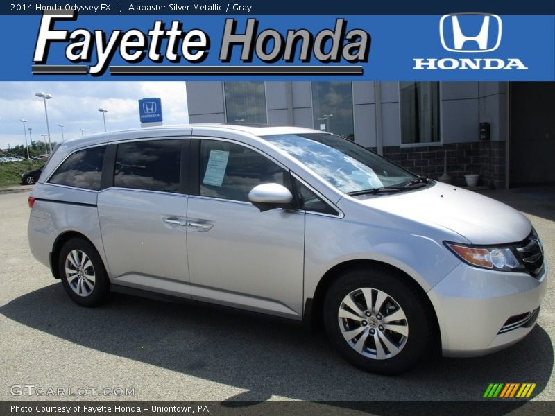 Alabaster Silver Metallic / Gray 2014 Honda Odyssey EX-L