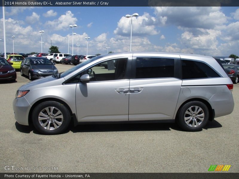 Alabaster Silver Metallic / Gray 2014 Honda Odyssey EX-L