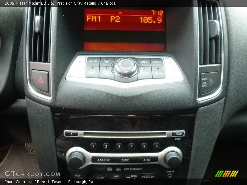 Precision Gray Metallic / Charcoal 2009 Nissan Maxima 3.5 S