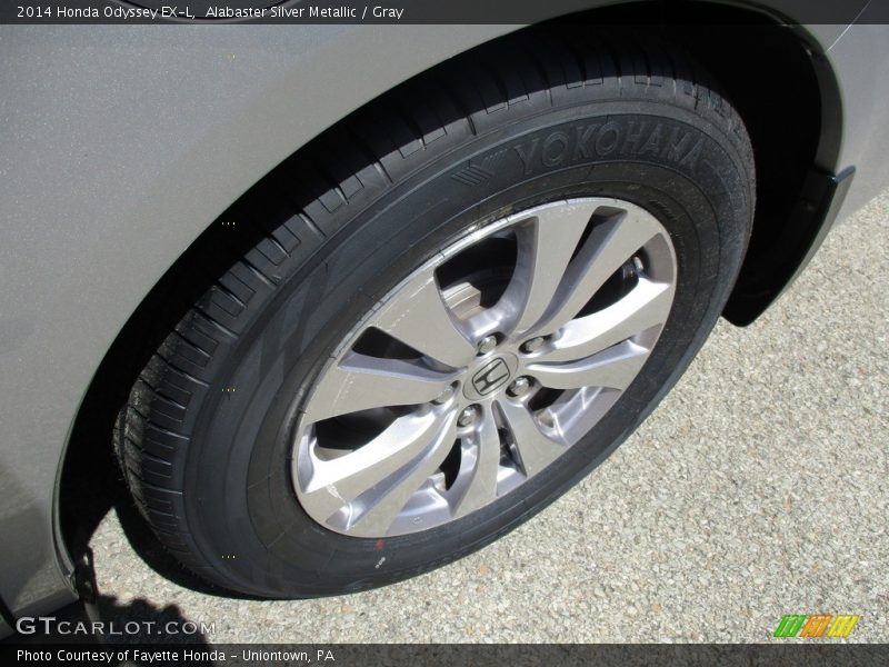 Alabaster Silver Metallic / Gray 2014 Honda Odyssey EX-L