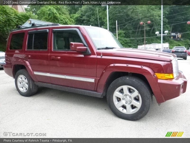 Red Rock Pearl / Dark Khaki/Light Graystone 2007 Jeep Commander Overland 4x4