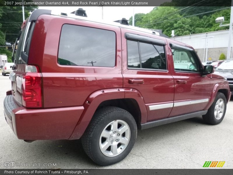 Red Rock Pearl / Dark Khaki/Light Graystone 2007 Jeep Commander Overland 4x4