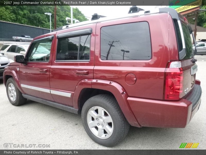 Red Rock Pearl / Dark Khaki/Light Graystone 2007 Jeep Commander Overland 4x4