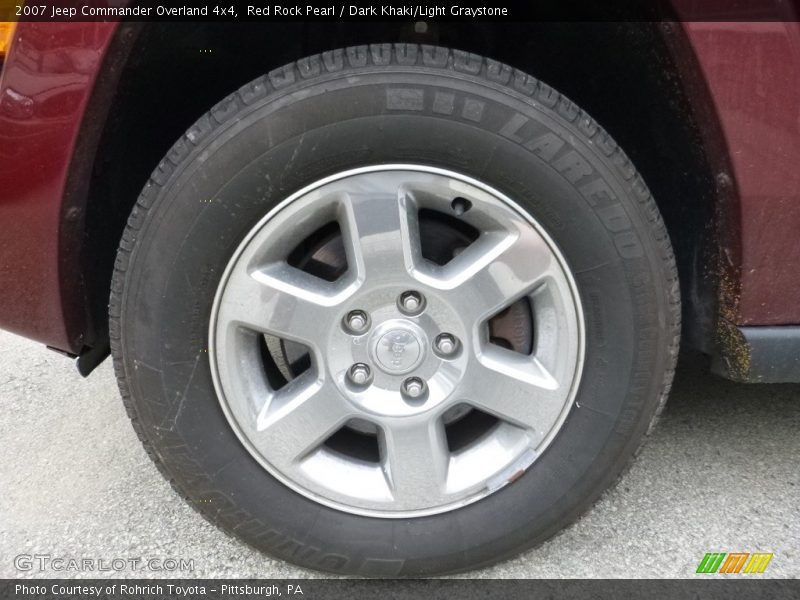 Red Rock Pearl / Dark Khaki/Light Graystone 2007 Jeep Commander Overland 4x4