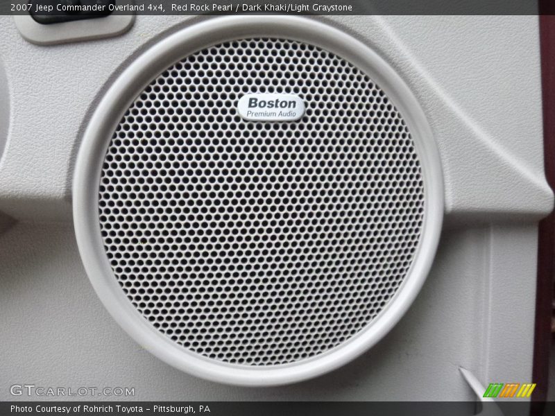 Red Rock Pearl / Dark Khaki/Light Graystone 2007 Jeep Commander Overland 4x4