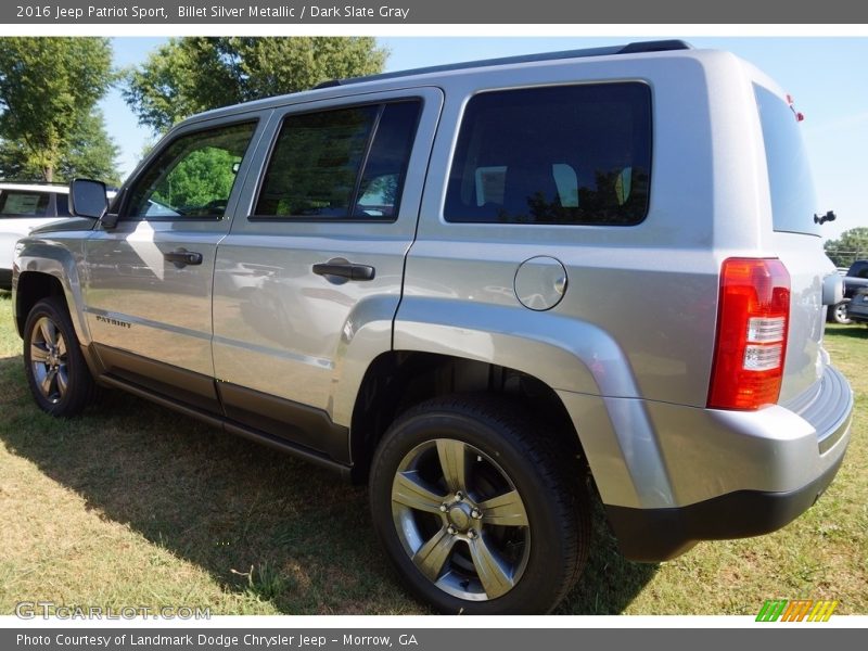 Billet Silver Metallic / Dark Slate Gray 2016 Jeep Patriot Sport