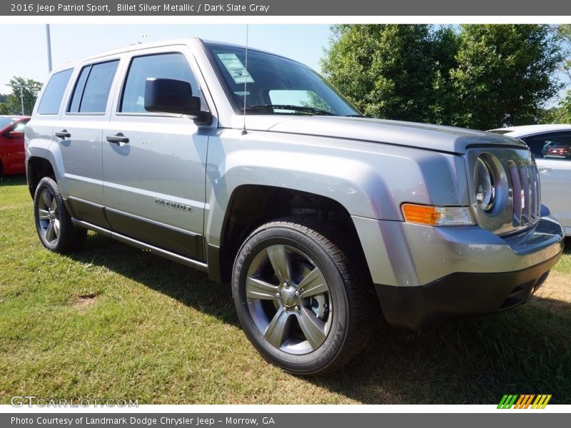 Billet Silver Metallic / Dark Slate Gray 2016 Jeep Patriot Sport