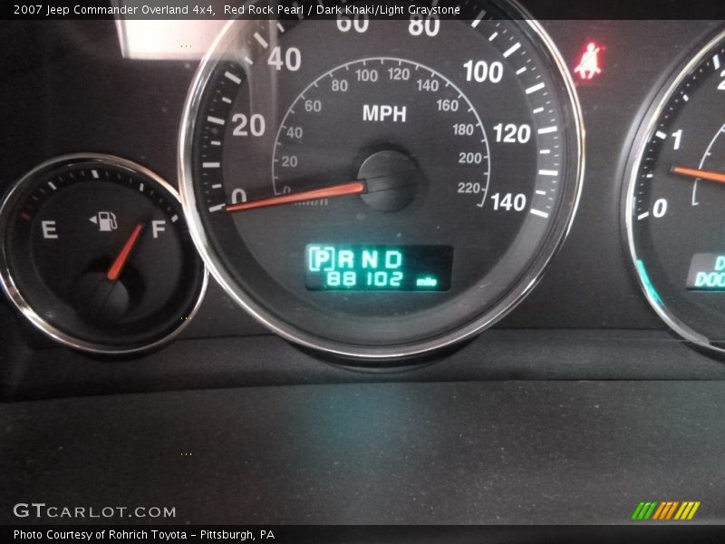 Red Rock Pearl / Dark Khaki/Light Graystone 2007 Jeep Commander Overland 4x4