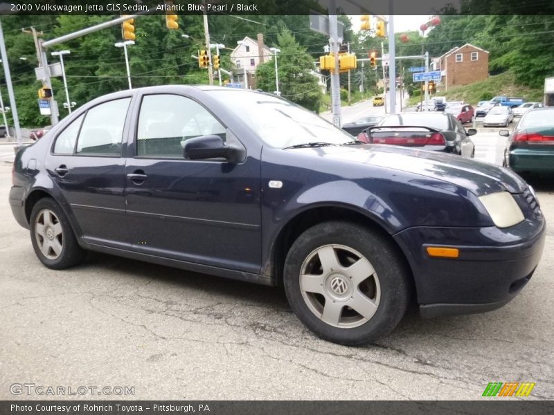 Atlantic Blue Pearl / Black 2000 Volkswagen Jetta GLS Sedan