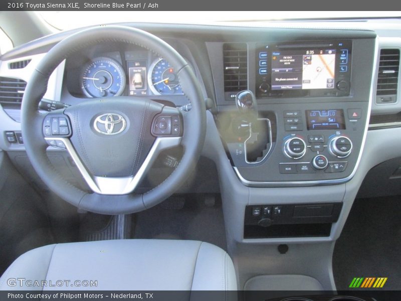 Shoreline Blue Pearl / Ash 2016 Toyota Sienna XLE