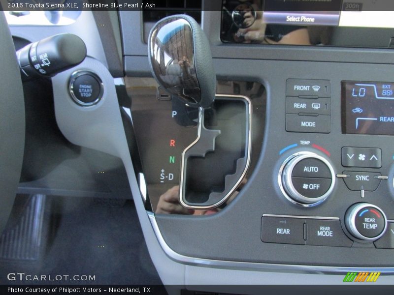 Shoreline Blue Pearl / Ash 2016 Toyota Sienna XLE