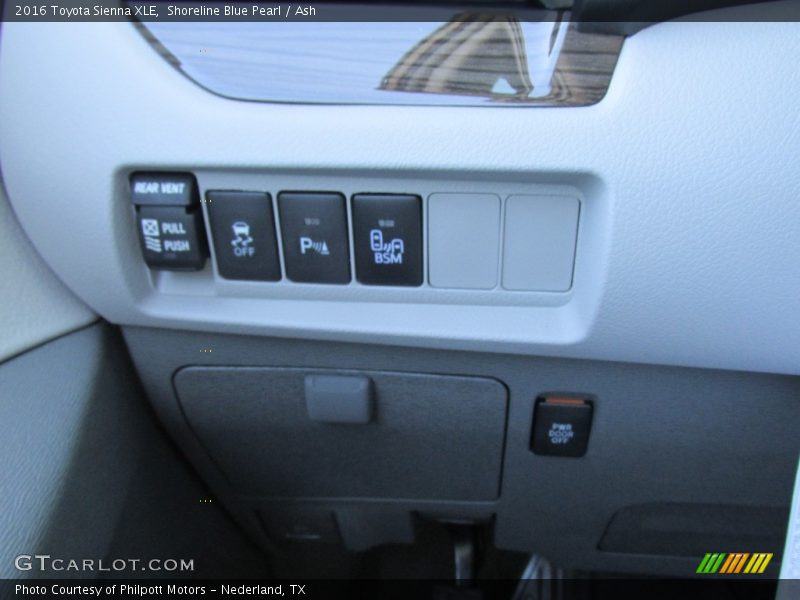 Shoreline Blue Pearl / Ash 2016 Toyota Sienna XLE