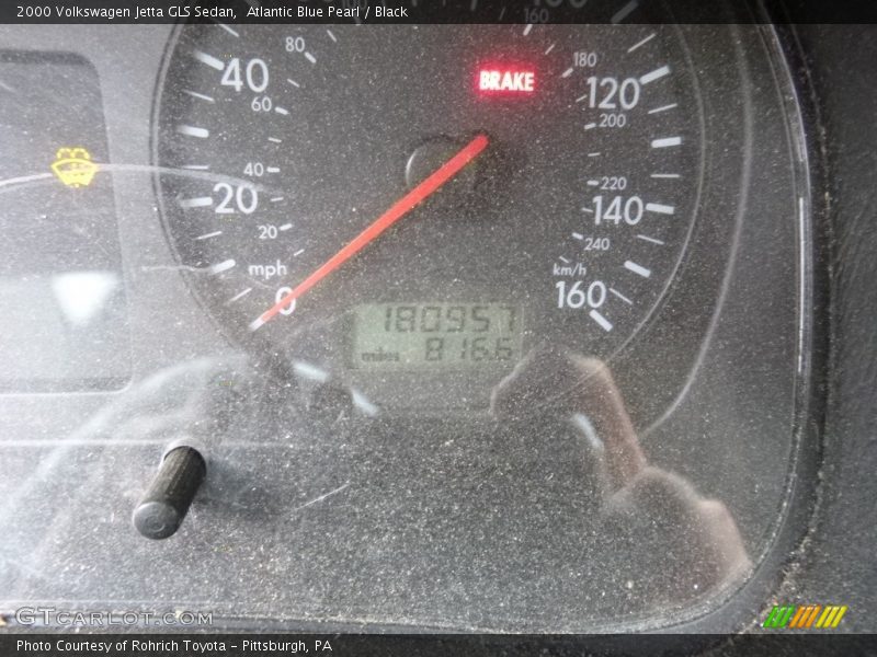 Atlantic Blue Pearl / Black 2000 Volkswagen Jetta GLS Sedan
