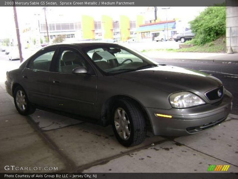 Spruce Green Metallic / Medium Parchment 2003 Mercury Sable GS Sedan