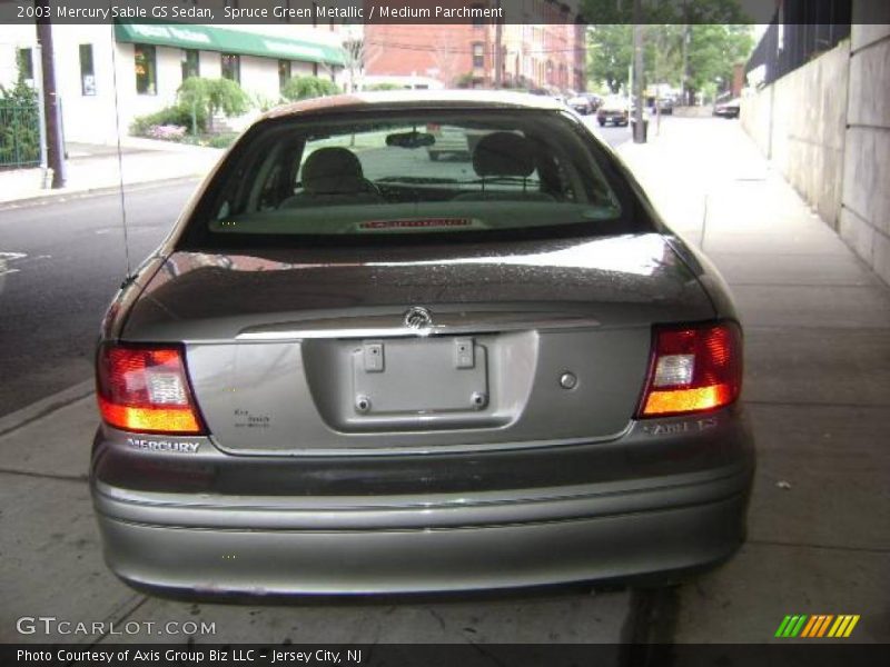 Spruce Green Metallic / Medium Parchment 2003 Mercury Sable GS Sedan