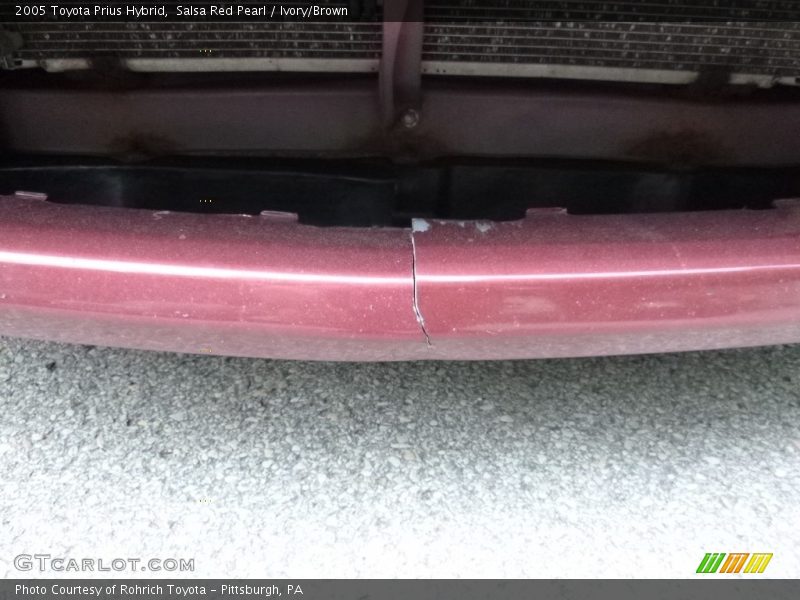 Salsa Red Pearl / Ivory/Brown 2005 Toyota Prius Hybrid