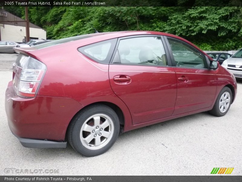 Salsa Red Pearl / Ivory/Brown 2005 Toyota Prius Hybrid