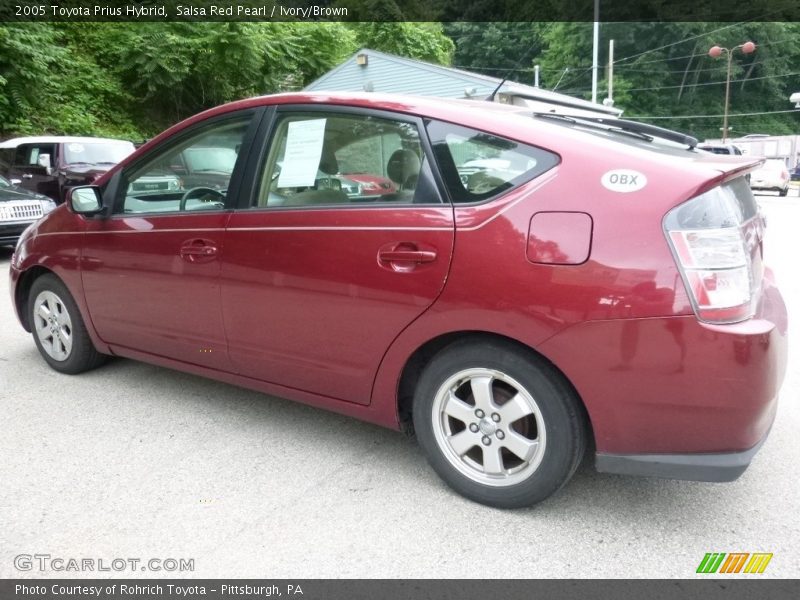 Salsa Red Pearl / Ivory/Brown 2005 Toyota Prius Hybrid