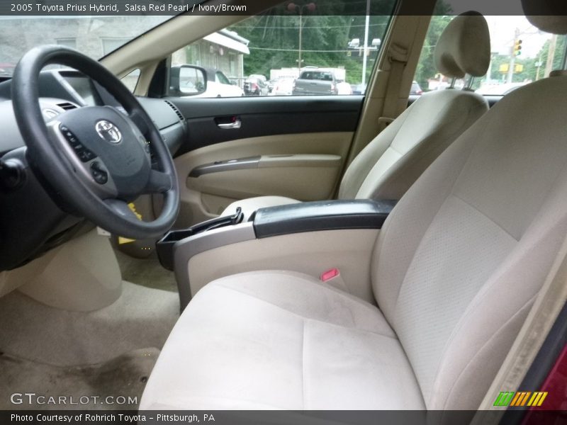 Salsa Red Pearl / Ivory/Brown 2005 Toyota Prius Hybrid