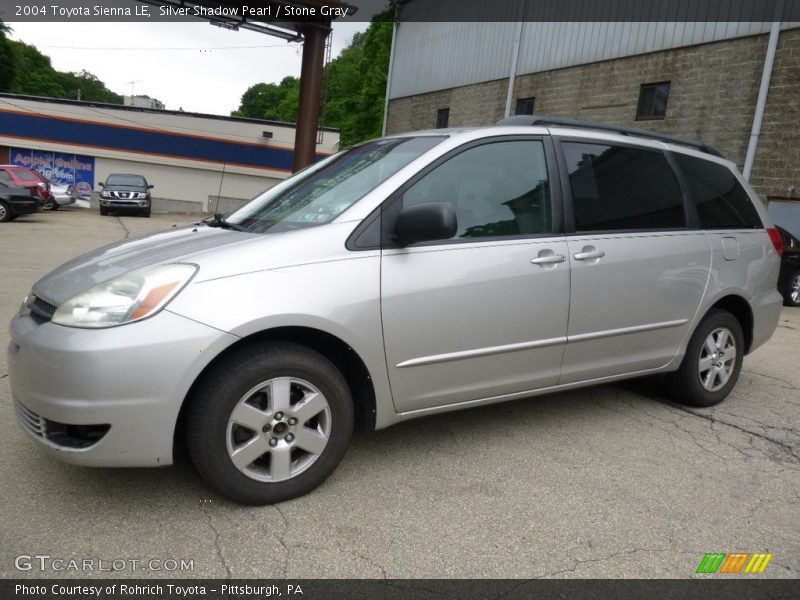 Silver Shadow Pearl / Stone Gray 2004 Toyota Sienna LE