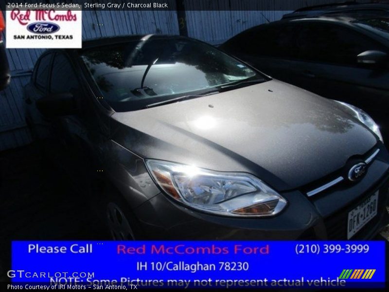 Sterling Gray / Charcoal Black 2014 Ford Focus S Sedan