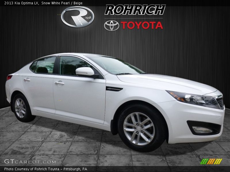 Snow White Pearl / Beige 2013 Kia Optima LX