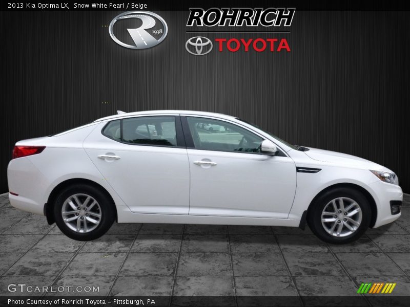 Snow White Pearl / Beige 2013 Kia Optima LX