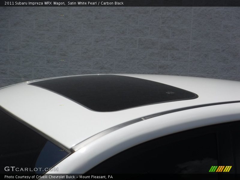 Satin White Pearl / Carbon Black 2011 Subaru Impreza WRX Wagon