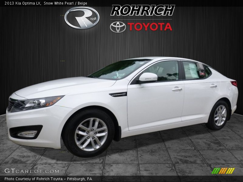 Snow White Pearl / Beige 2013 Kia Optima LX