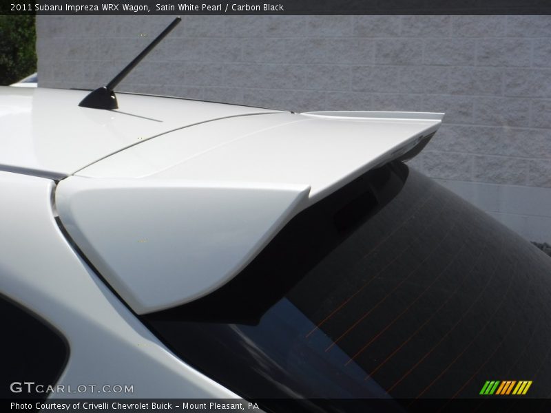 Satin White Pearl / Carbon Black 2011 Subaru Impreza WRX Wagon