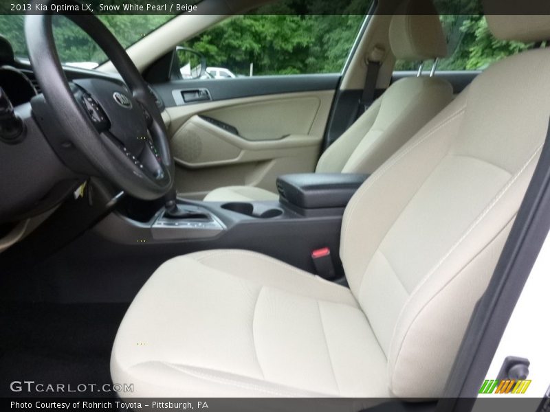 Snow White Pearl / Beige 2013 Kia Optima LX