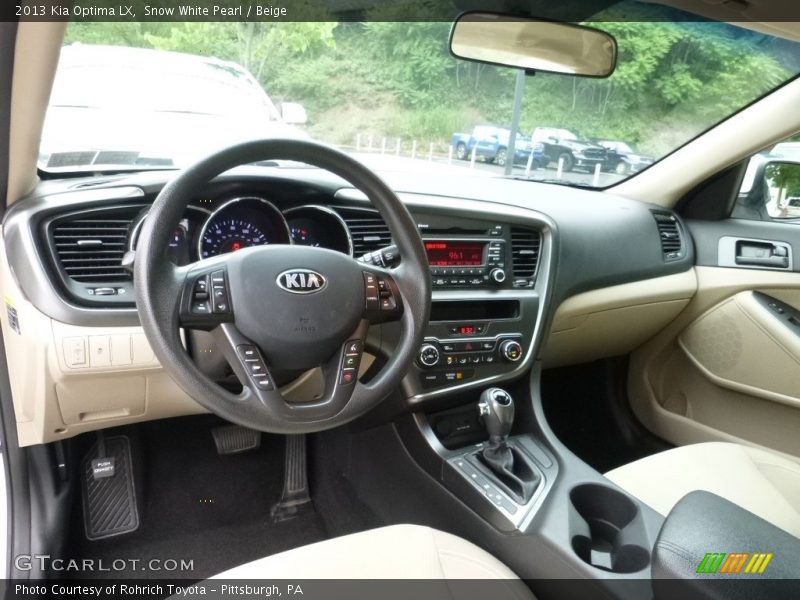Snow White Pearl / Beige 2013 Kia Optima LX